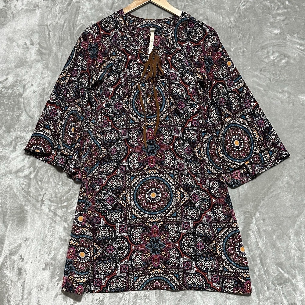 Uncle Frank Dress Paisley Print Womens Size S Ren Fair Peasant Maximalist Boho